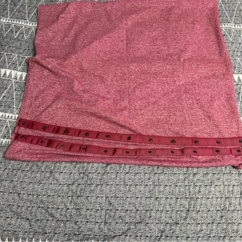 Lululemon Vinyasa Scarf Pink Snap Button Circle Scarf Athleisure OS